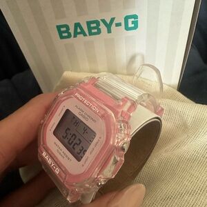 Casio Baby-G Pink and Clear Watch